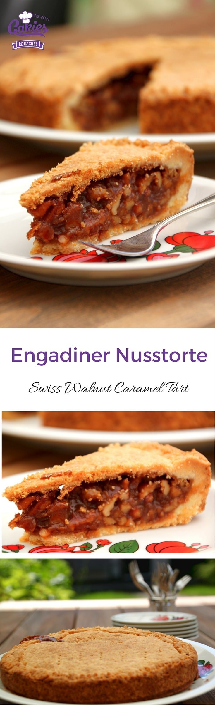 Engadiner Nusstorte Recipe - A delicious Swiss, Walnut Caramel Tart