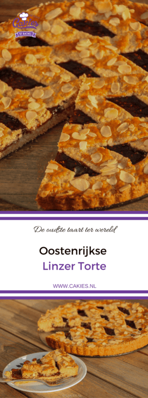Linzer Torte is schijnbaar de oudste taart ter wereld. Een klassieke Oostenrijkse taart gemaakt van een kruimelig deeg met aalbessen vulling.