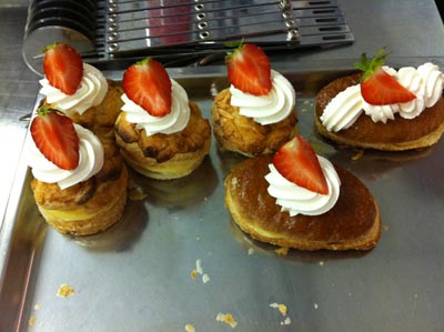 What it could've looked like all finished off with pastry cream inside and whipped cream on top